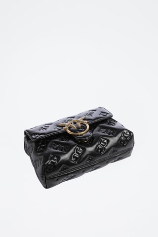 Bolso de piel ovina Love Lady - Negro