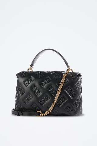 Bolso de piel ovina Love Lady - Negro