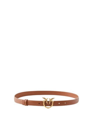 Cinturón de piel Love Berry - Marrón