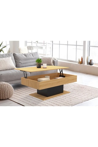 Mesa de centro de madera Tania - 110 x 40 x 60 cm