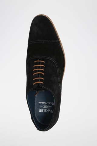 Stringate in pelle scamosciata Pullman  - Nero e beige