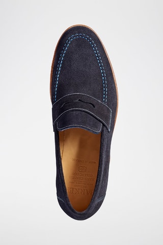 Mocassini in pelle scamosciata Jevington  - Blu