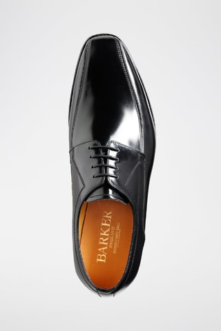 Stringate in pelle verniciata Newbury  - Nero