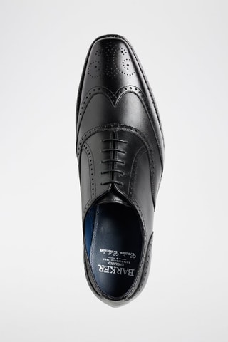 Oxford in pelle di vitello Johnny  - Nero