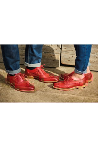 Oxford in pelle Valiant  - Marrone