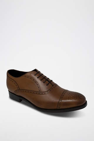 Oxford in pelle di vitello Newcastle  - Marrone