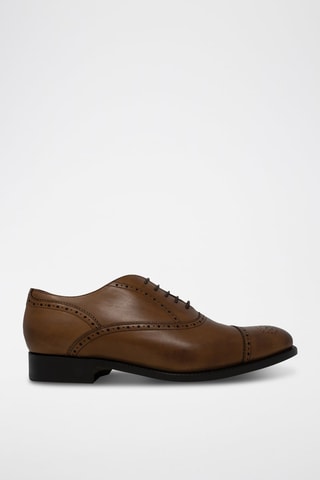 Oxford in pelle di vitello Newcastle  - Marrone