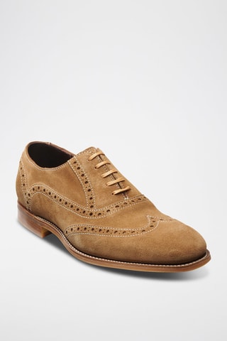 Oxford in pelle scamosciata Grant  - Marrone