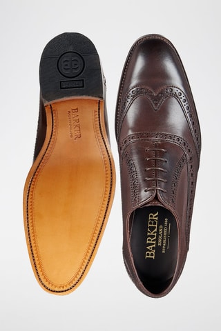 Oxford in pelle Grant  - Marrone