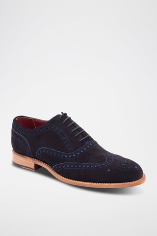 Oxford in pelle scamosciata Brando 2  - Blu