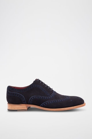 Oxford in pelle scamosciata Brando 2  - Blu