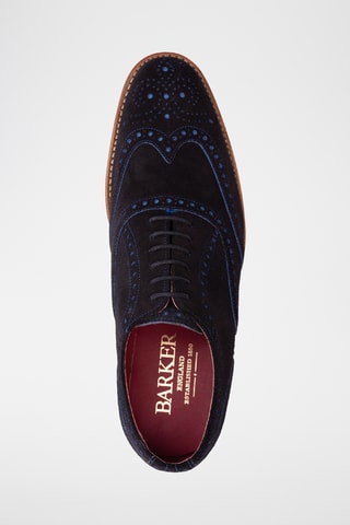 Oxford in pelle scamosciata Brando 2  - Blu