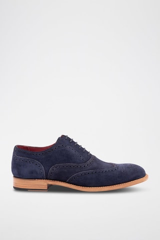 Oxford in pelle scamosciata Brando 2  - Blu
