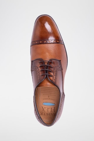 Stringate in pelle Ashbourne  - Marrone