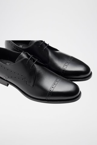 Stringate in pelle di vitello Ealing  - Nero