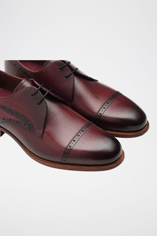 Stringate in pelle Ealing  - Rosso