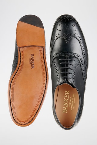 Oxford in pelle di vitello Glasgow  - Nero