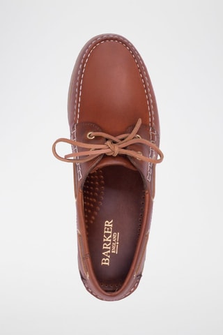 Scarpe da barca in pelle Wallis  - Marrone