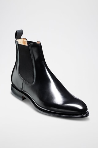 Stivaletti Beatles in pelle verniciata Bedale  - Nero