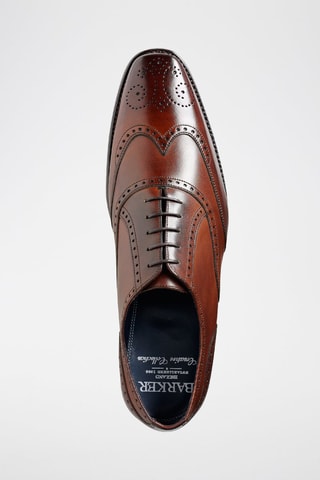 Oxford in pelle di vitello Johnny  - Marrone