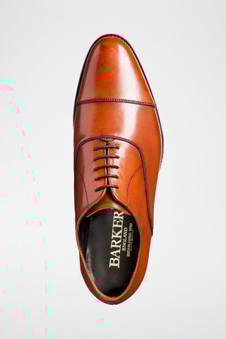 Oxford in pelle di vitello Duxford  - Rosso