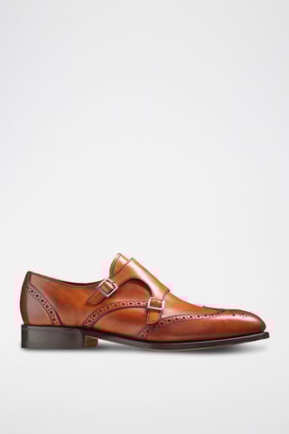Monk strap in pelle di vitello Fleet  - Marrone