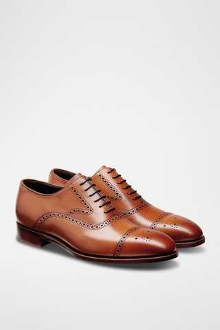 Oxford in pelle di vitello Lerwick  - Marrone