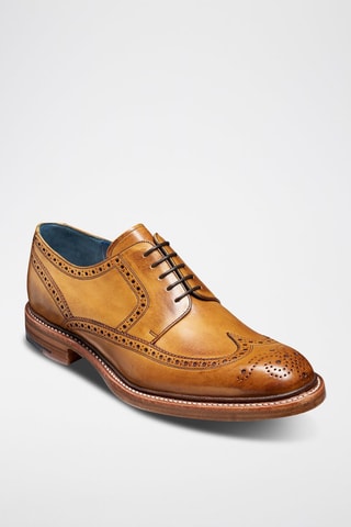 Stringate in pelle Bailey  - Marrone