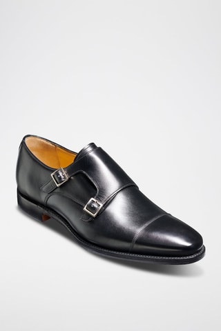 Monk strap in pelle di vitello Edison  - Nero