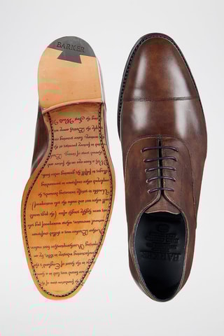 Stringate in pelle di vitello verniciata Falsgrave  - Marrone