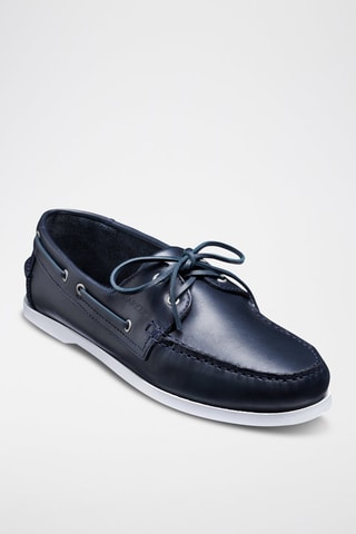 Scarpe da barca in pelle Keel  - Blu