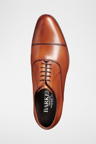 Oxford in pelle di vitello Bank  - Marrone