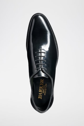 Oxford in pelle verniciata Nelson  - Nero