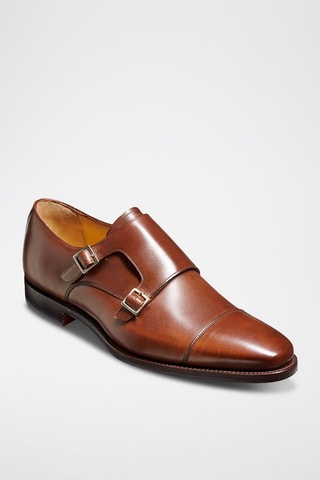 Monk strap in pelle di vitello Edison  - Marrone