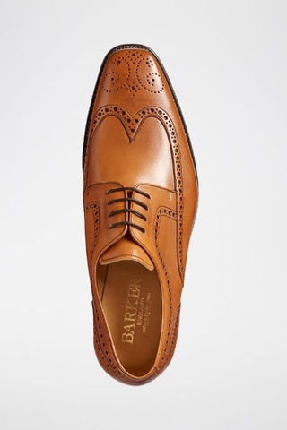 Stringate in pelle Larry  - Marrone