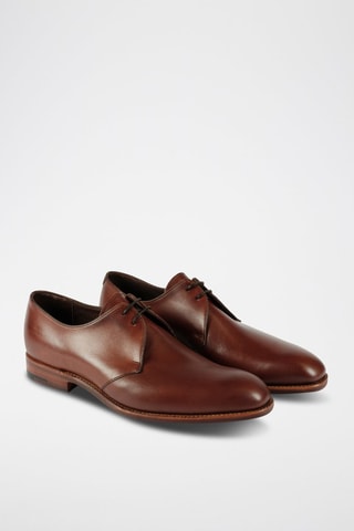 Stringate in pelle di vitello Matlock  - Marrone