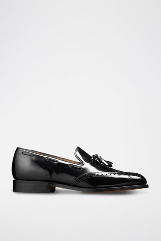 Slippers en cuir Clive  - Noir