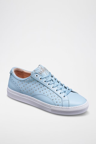 Sneakers in pelle Isla  - Blu e argentato
