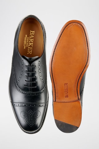 Oxford in pelle di vitello Gatwick  - Nero