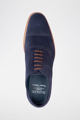 Stringate in pelle scamosciata Pullman  - Beige e blu