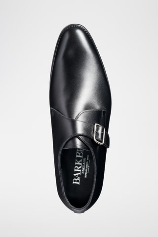 Derbys à boucle en cuir de veau Marble Arch  - Noir