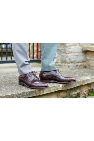 Oxford in pelle Woodbridge  - Rosso