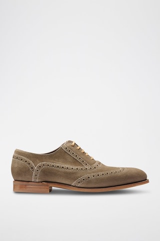 Oxford in pelle scamosciata Grant  - Grigio