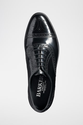 Oxford in pelle Charterhouse  - Nero