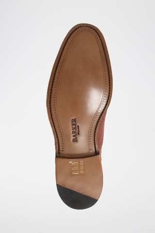 Oxford in pelle di vitello Brando 2  - Rosso e marrone