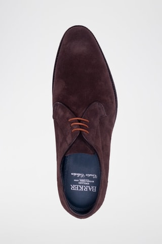 Stringate in pelle scamosciata Derby  - Marrone