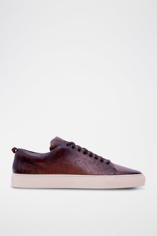 Sneakers in pelle Paisley  - Marrone
