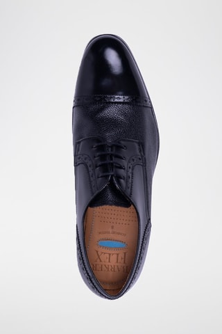 Stringate in pelle Ashbourne  - Nero