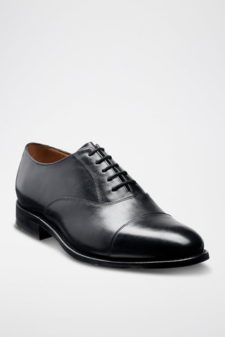 Oxford in pelle di vitello Luton  - Nero