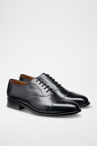 Oxford in pelle di vitello Luton  - Nero